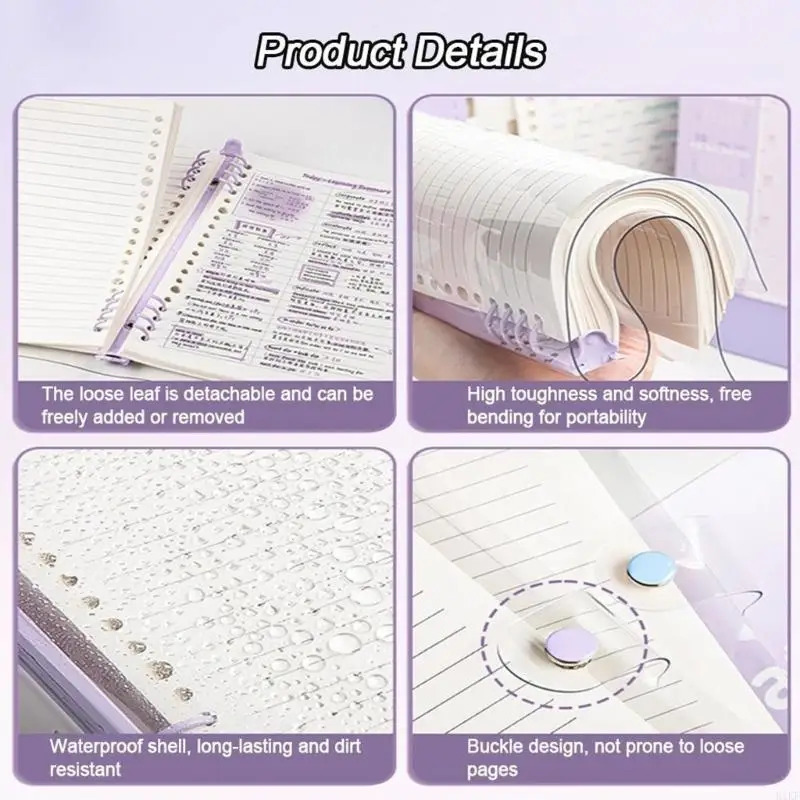 Cuaderno de anillas rellenable con cubierta transparente - imagen 2