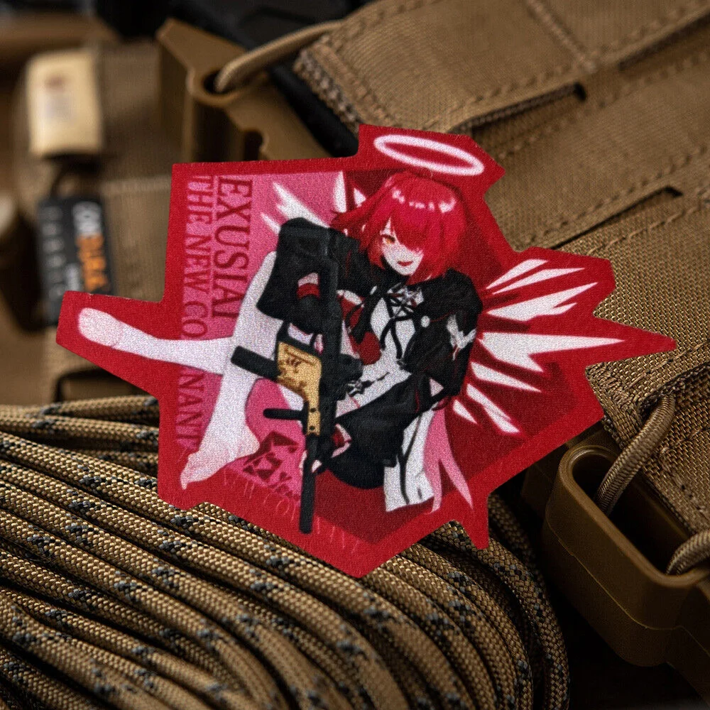 Parche táctico militar para niñas con insignia moral anime gancho - imagen 2