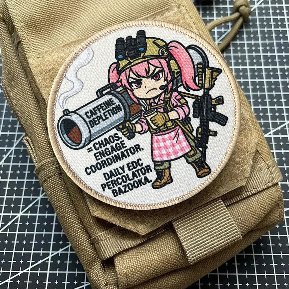 Parche táctico anime waifu Baka – velcro gancho y bucle mochila - imagen 4
