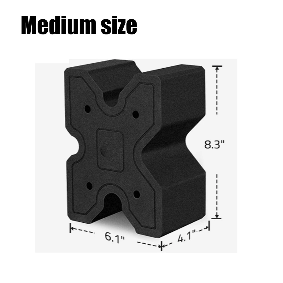 Soporte de tiro táctico CL X-Block para rifle, espuma EVA anti-impulso - imagen 3