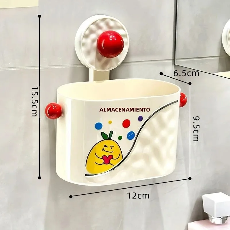 Estante baño con ventosas sin perforar, gran almacenamiento - imagen 3