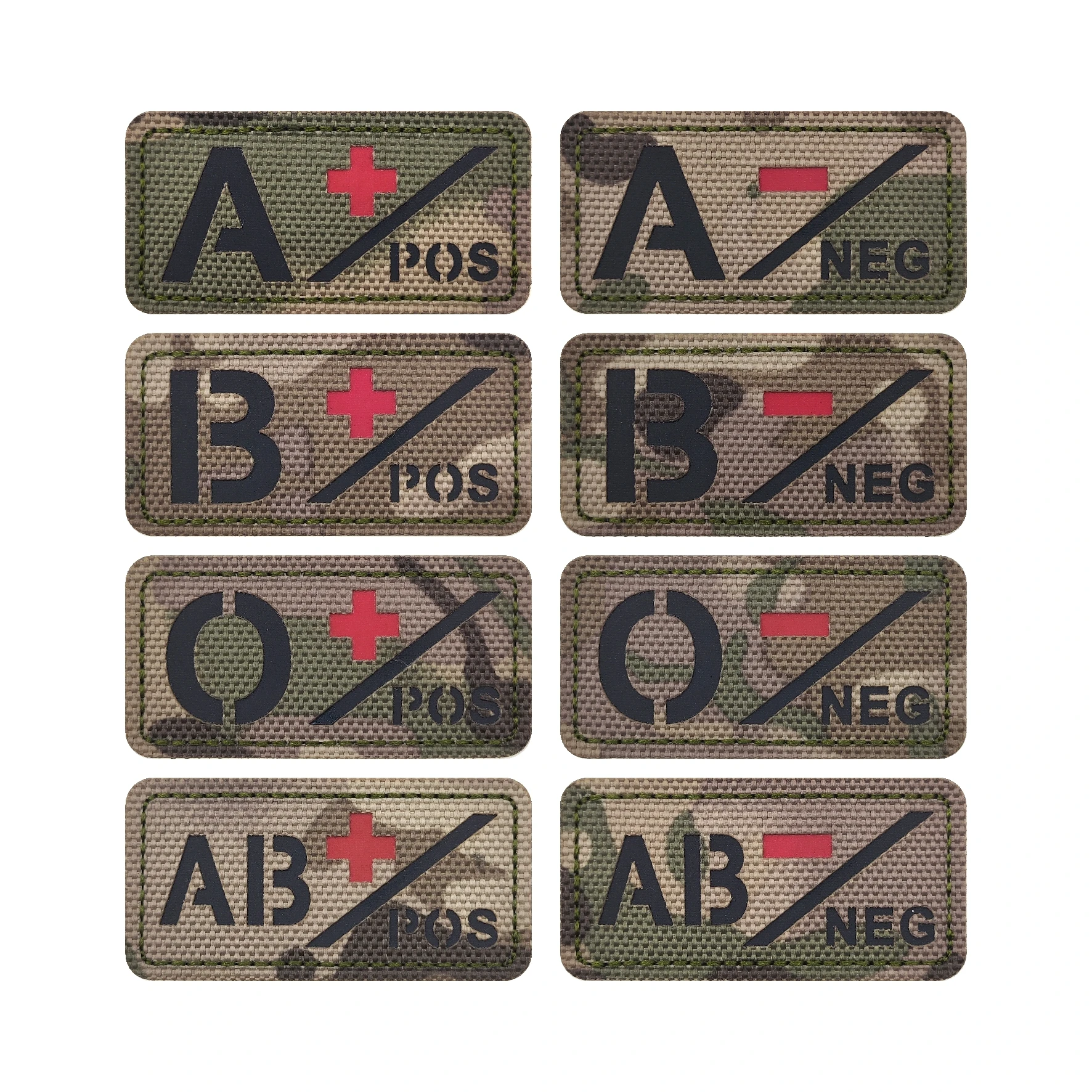 Parche táctico camuflaje invernal reflectante – bordado nylon para mochila - imagen 4