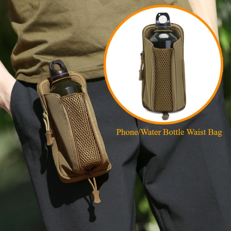 Porta botella ligero con bolsillo para móvil – senderismo y gimnasio - imagen 4