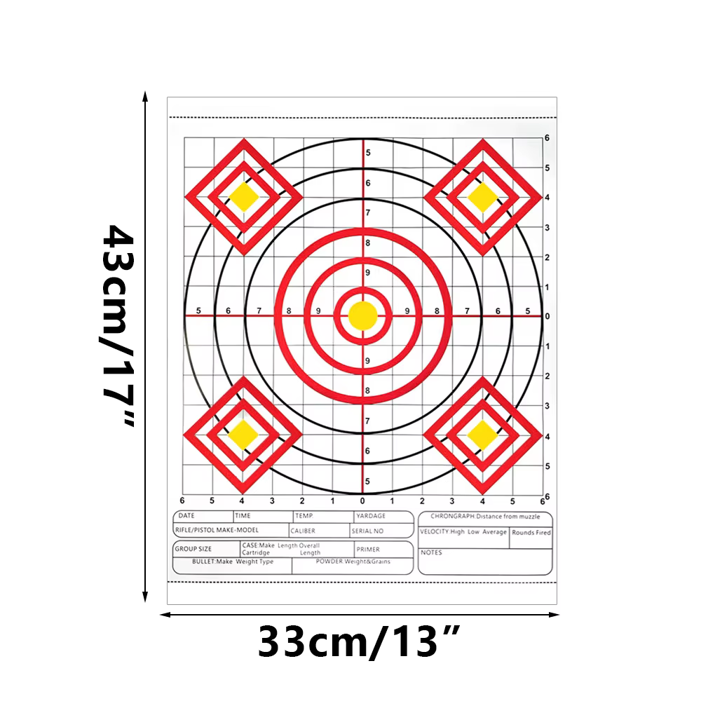 Papel diana multianillo para tiro deportivo – Arco y airsoft - imagen 5