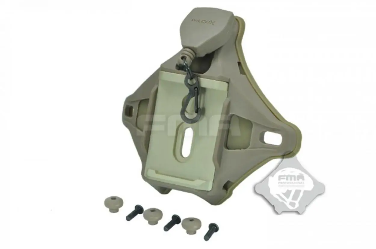 FMA L4 casco táctico con cubierta híbrida sepia y adaptador NVG - imagen 3