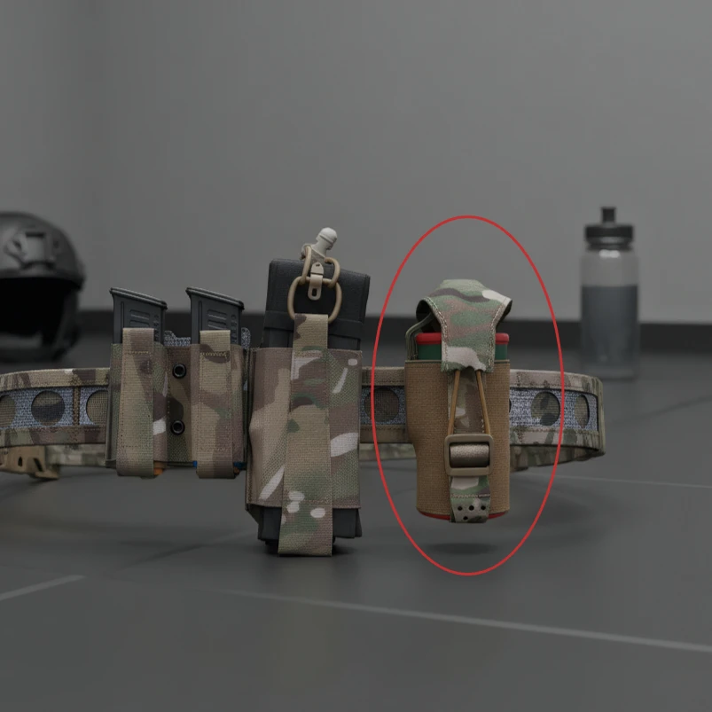 Bolsa táctica MOLLE para granadas de humo elástico Airsoft y caza - imagen 2
