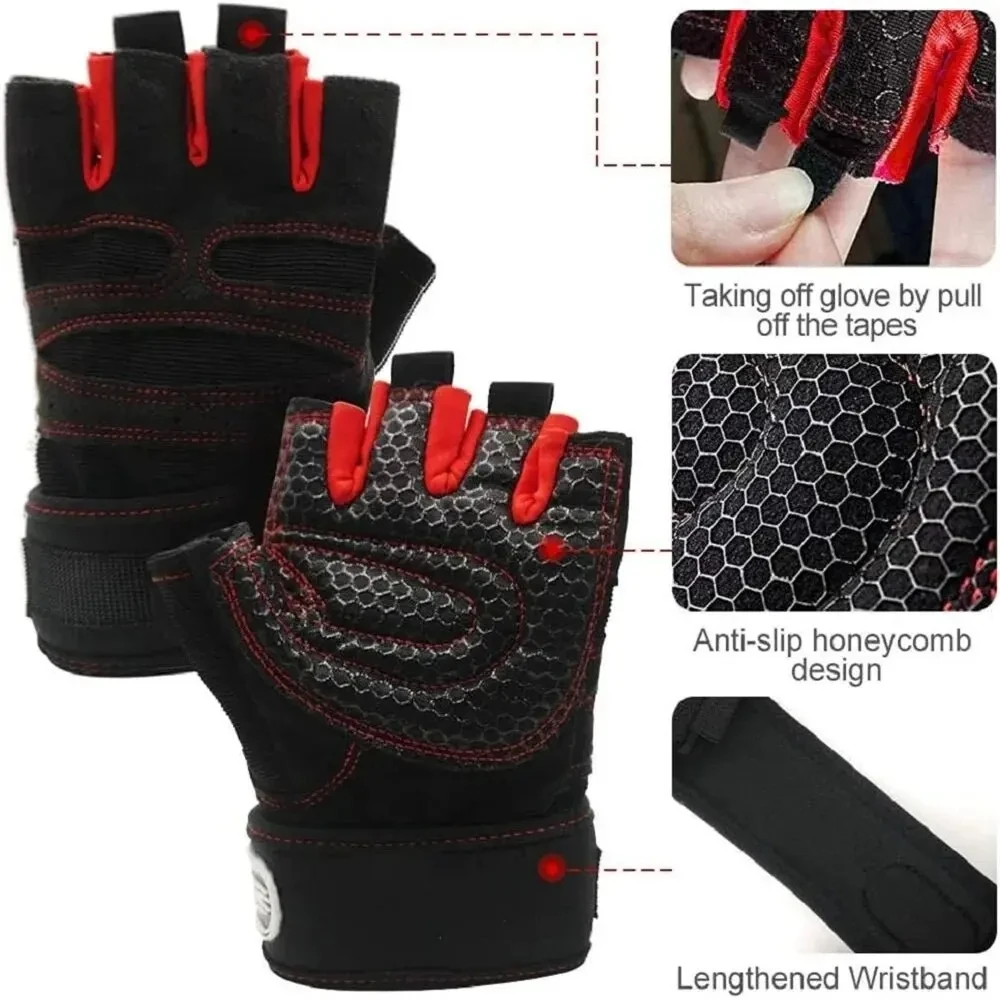 Guantes de entrenamiento con pesas – Agarre seguro en gimnasio - imagen 5