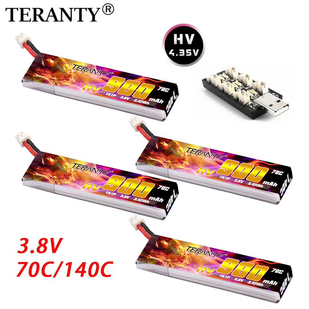 Treanty 1S Batería LiPo 3,8V 900mAh para Drone FPV - imagen 4