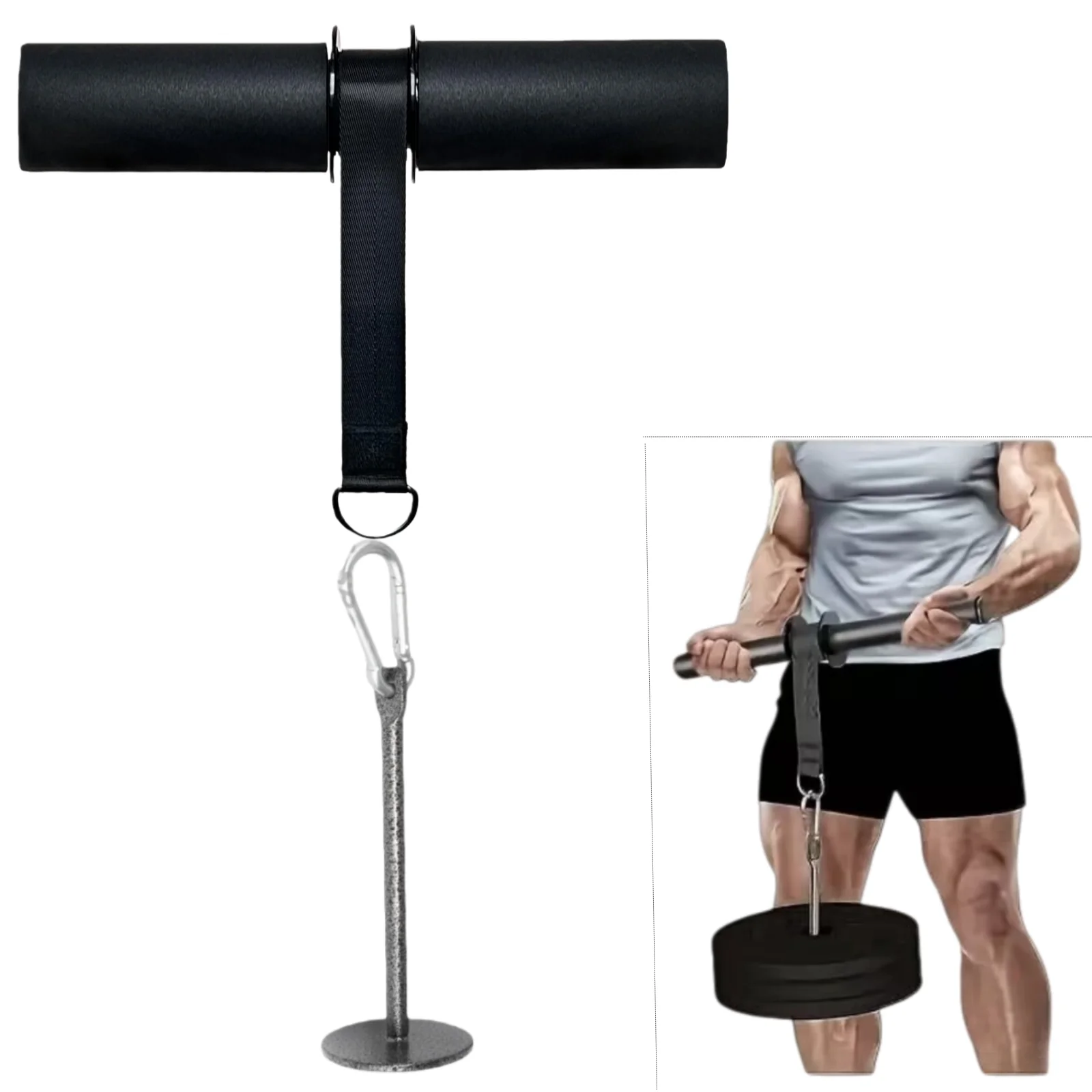 Entrenamiento de antebrazo en gimnasio