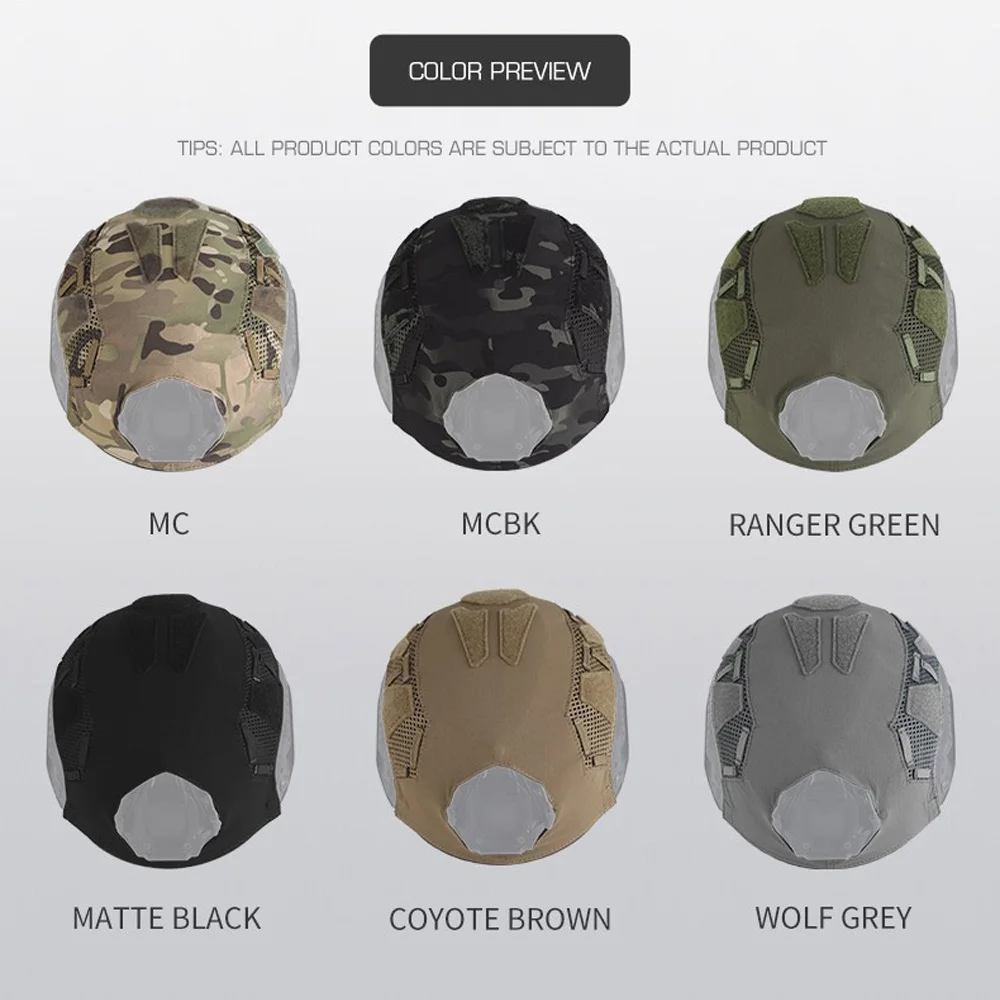 Funda casco táctico SF – Cubierta para airsoft y paintball - imagen 2