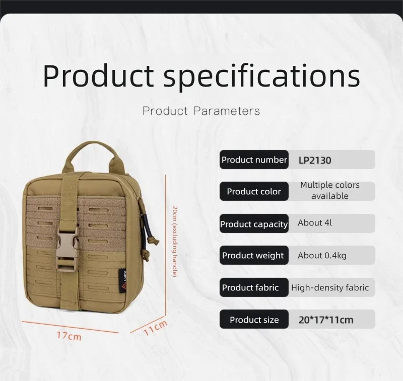 Bolsa médica táctica REDHUNT vista frontal