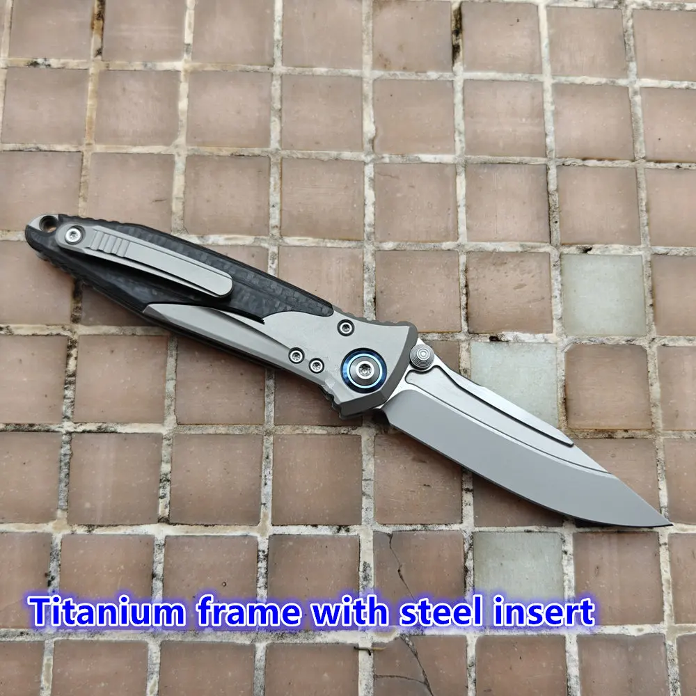 Navaja Plegable SOCOM Bravo JUFULE - Titanio y Fibra de Carbono - imagen 3