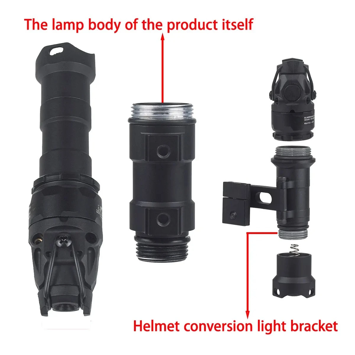 KIJI K1-3 Linterna táctica LED IR 850 nm para casco Picatinny - imagen 4