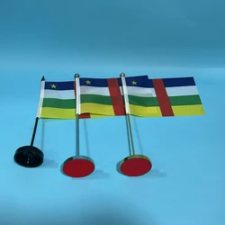 Bandera de escritorio poliéster República Centroafricana nacional
