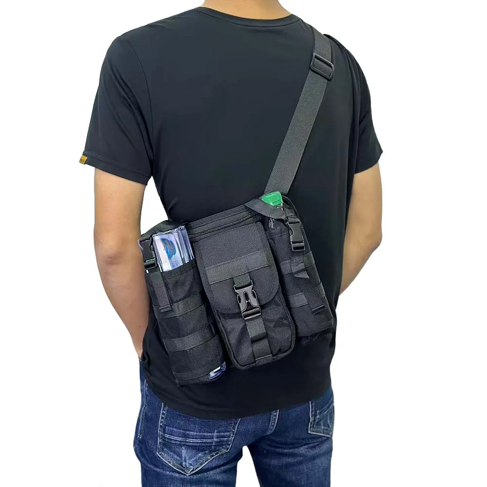 Bolso táctico multibolsillo portabotellas para viaje exterior - imagen 2