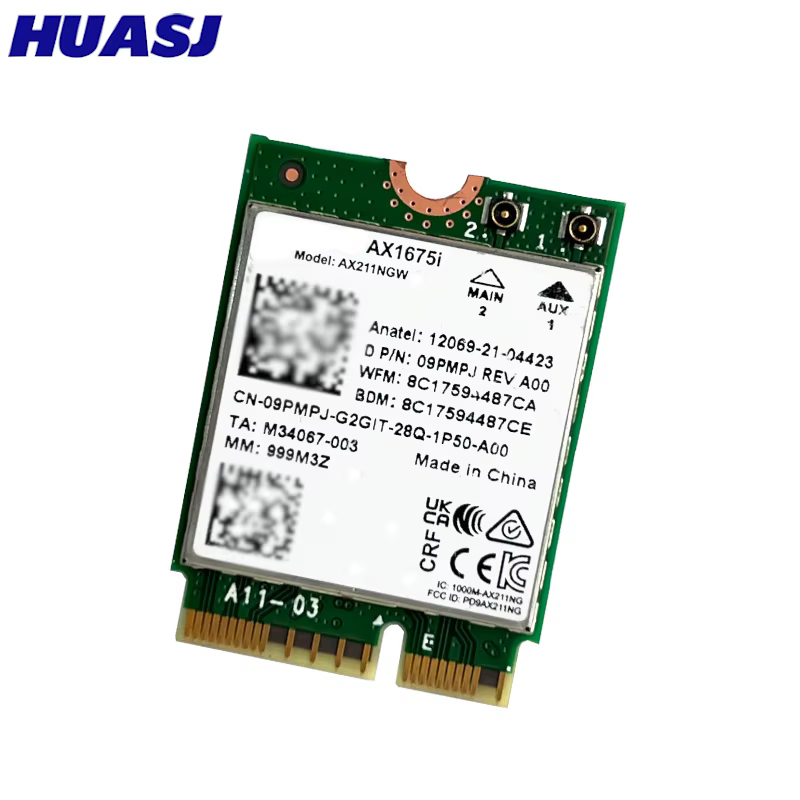Tarjeta WiFi 6E AX211 AX1675i M.2 Key E CNVi 160MHz Bluetooth 5.2 - imagen 4