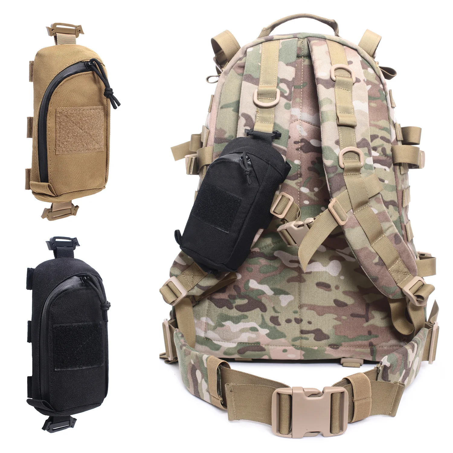 Bolsa táctica con sistema Molle y compartimentos para EDC