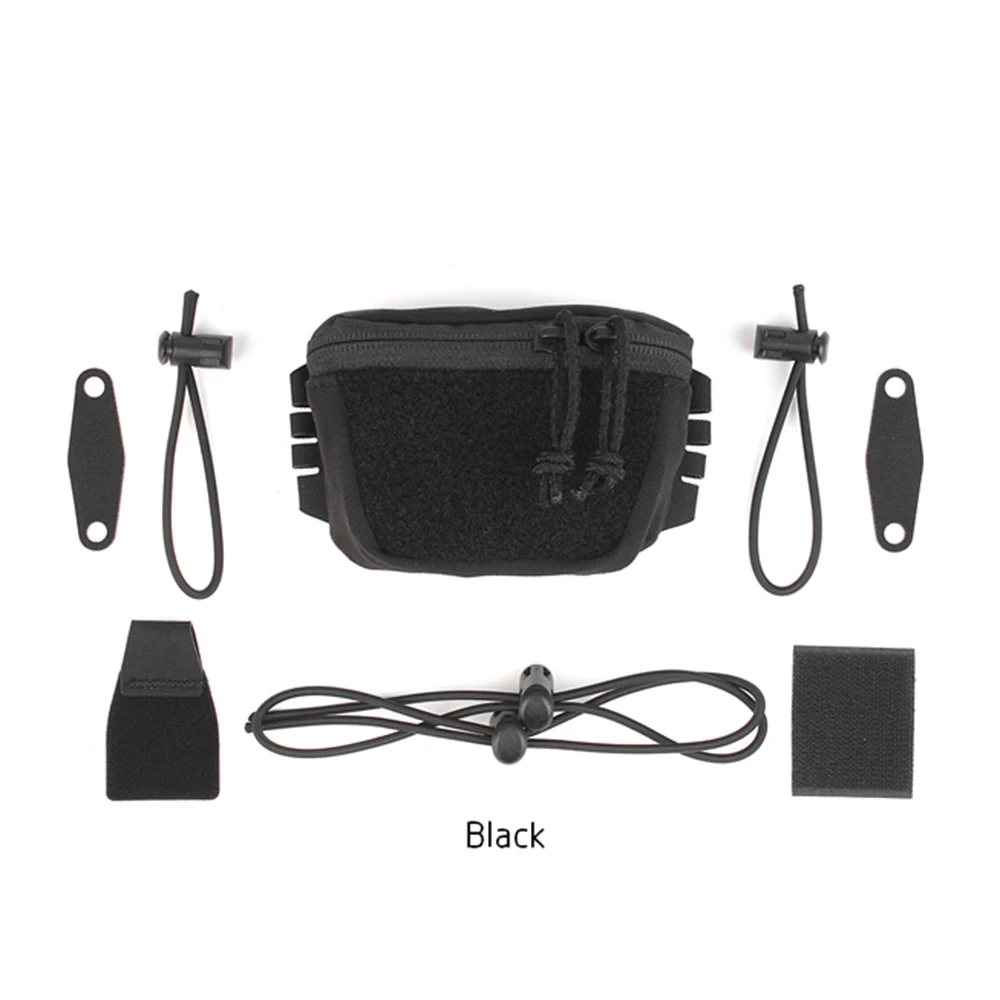 Bolsa trasera compacta para casco táctico