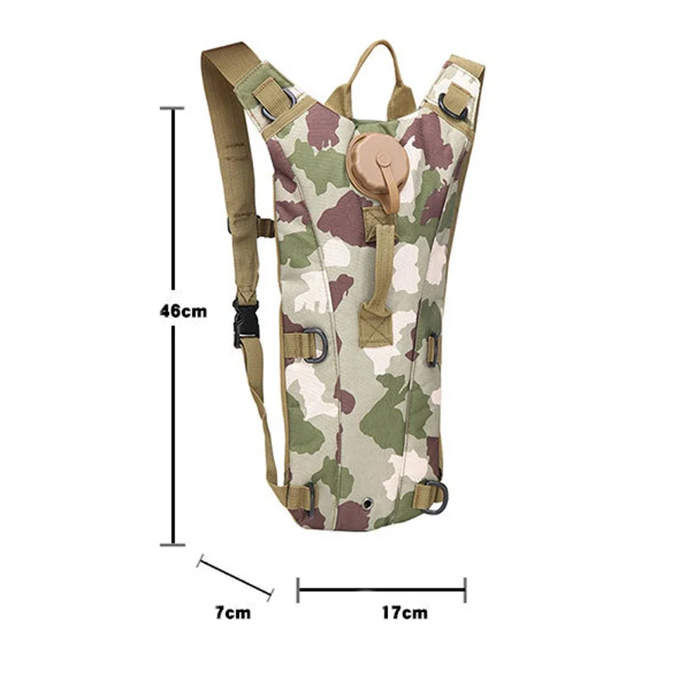 Mochila táctica de hidratación con bolsa de agua impermeable - imagen 2