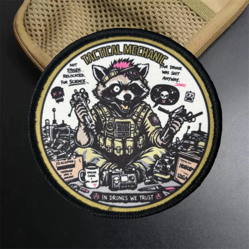 Parche táctico insignia moral mecánico, gancho y bucle para mochila - imagen 3