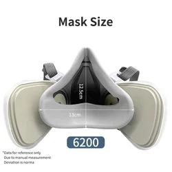 3M 6200 – Respirador completo con filtros anti partículas