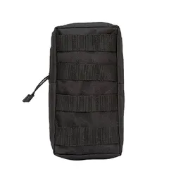 Bolsa de cintura MOLLE táctica Oxford negra para caza y aire libre