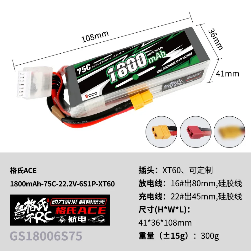 Batería LiPo Gens Ace para dron FPV