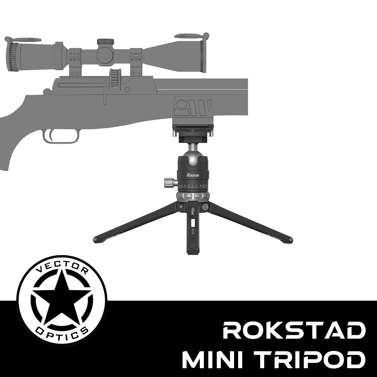 Vector Optics RokStad FLA mini trípode CNC con cabezal esférico - imagen 5