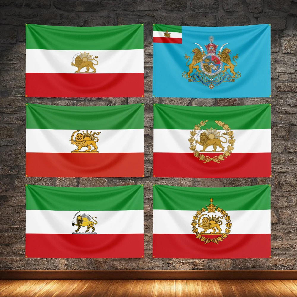 Bandera de Irán León y Sol – Emblema Persia para exterior