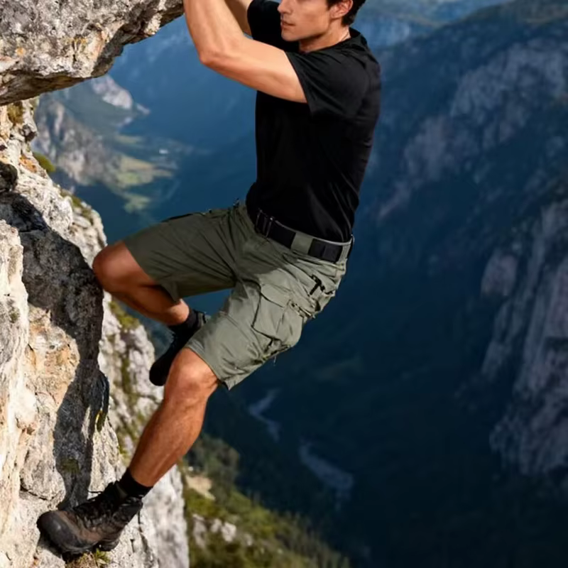 Pantalones cortos tácticos de hombre con múltiples bolsillos verano - imagen 3