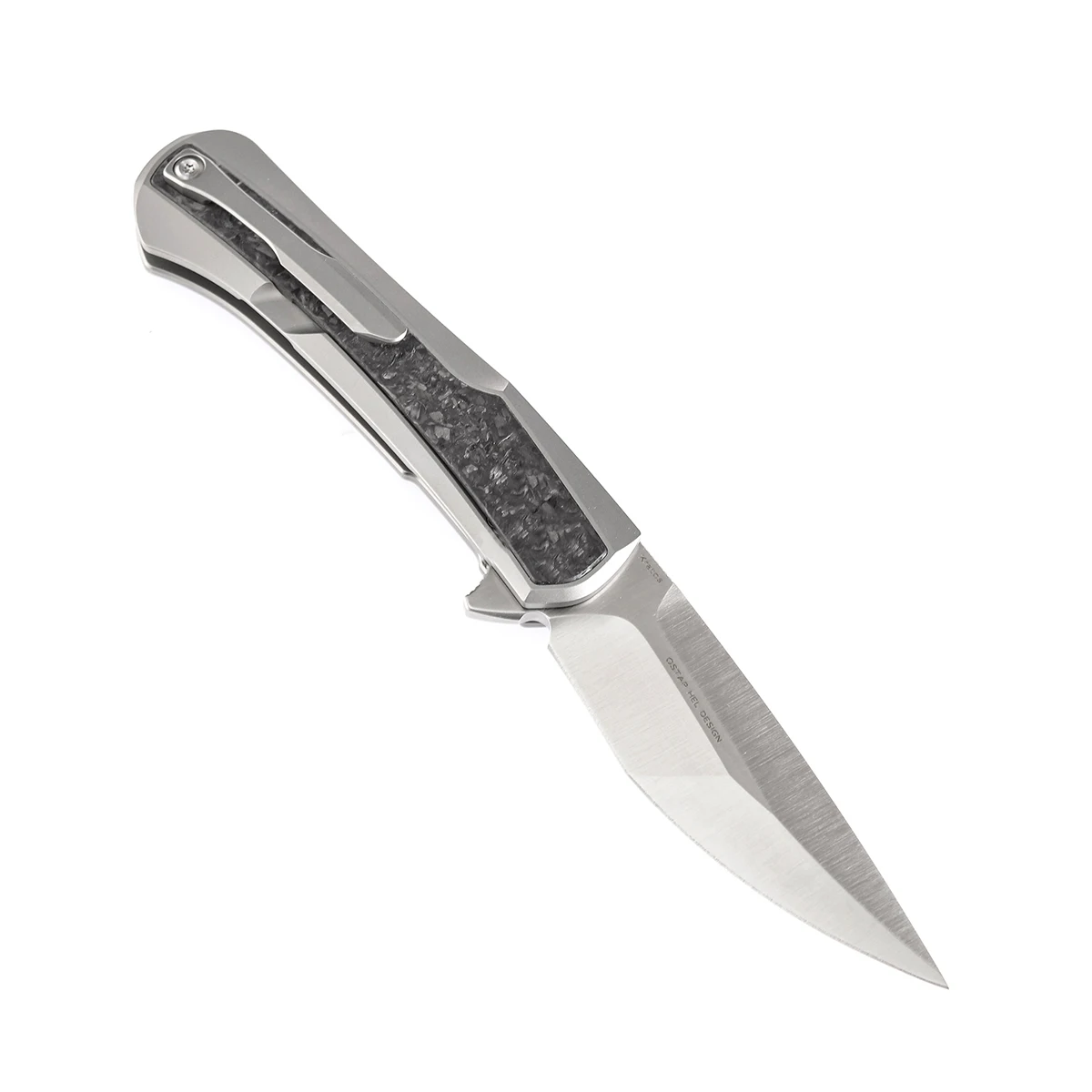 Kansept K1024 Kratos – Navaja plegable de titanio y fibra de carbono - imagen 4