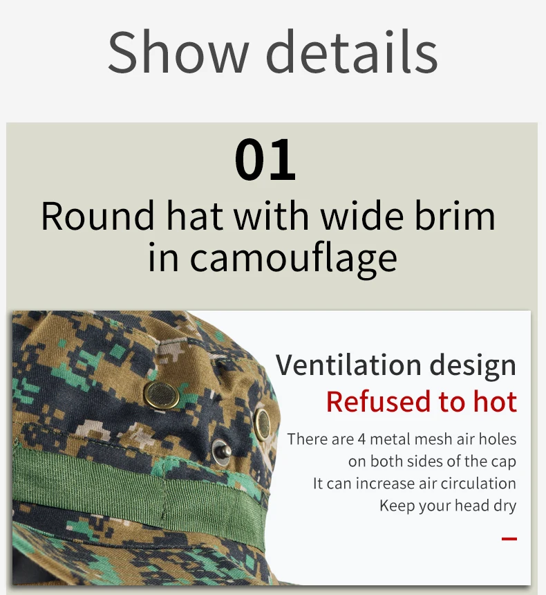 Gorra en uso táctico