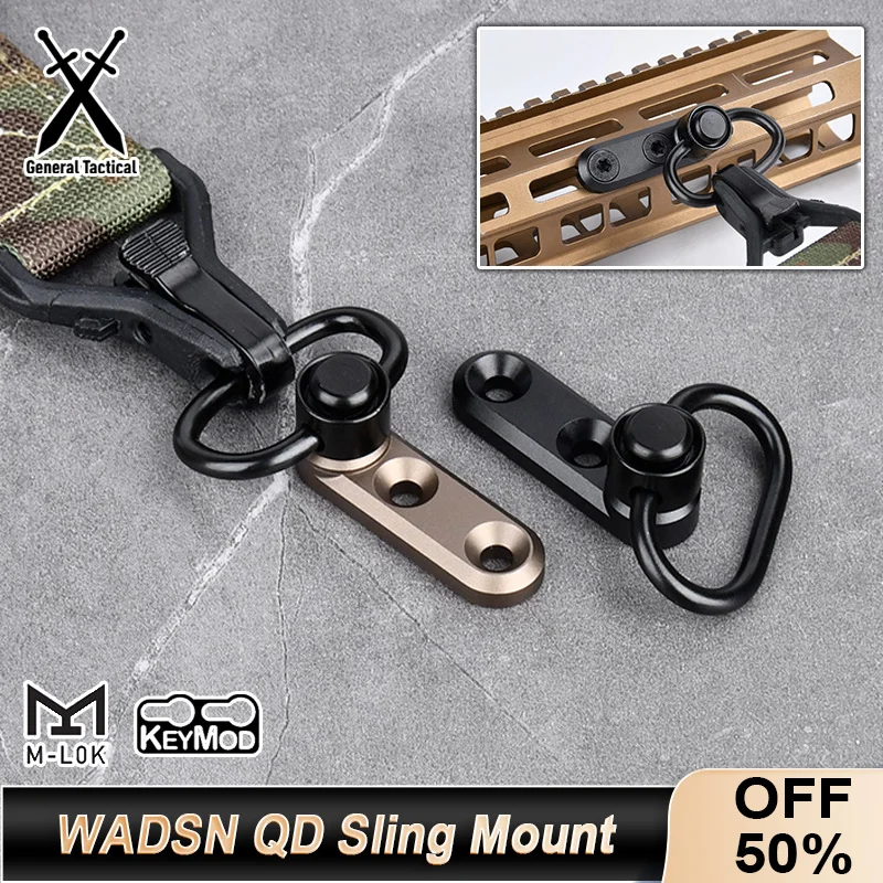 WADSN Soporte correa QD para riel M-LOK/KEYMOD AR-15