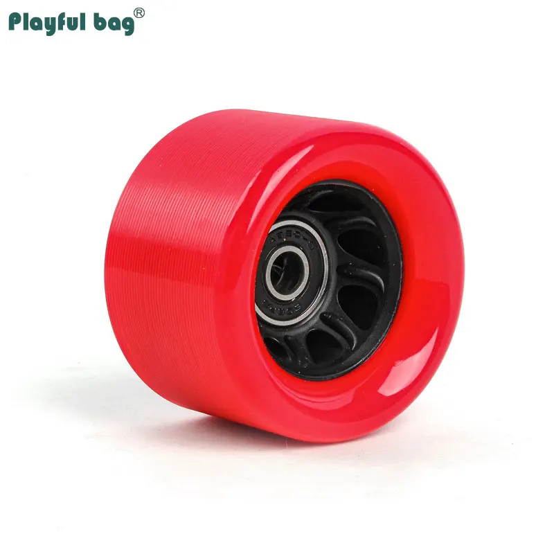 Ruedas patines doble rodillo 62x42mm PU 92A rodamientos ABEC-9 - imagen 3