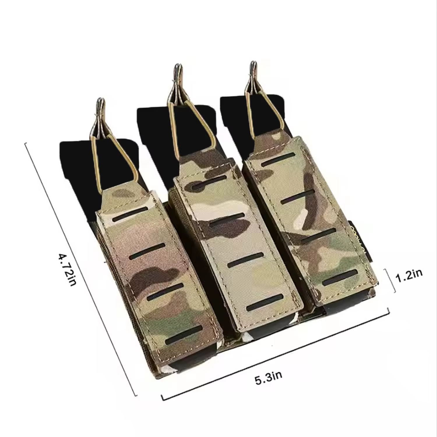Funda táctica MOLLE para cargadores de pistola 9 mm y cinturón - imagen 5