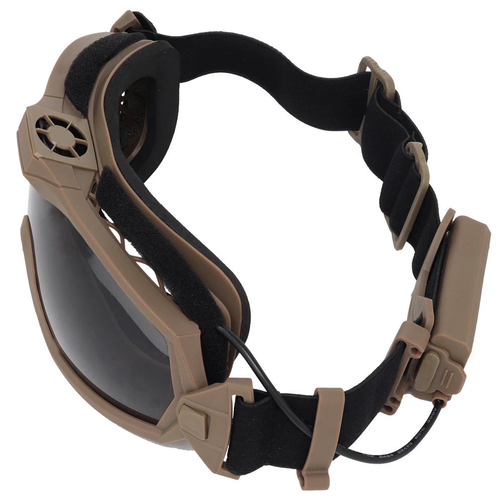 Gafas tácticas antiniebla Airsoft doble lente microventilador - imagen 5