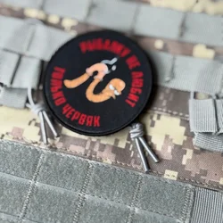 Parche táctico militar Morale estilo chevron con velcro