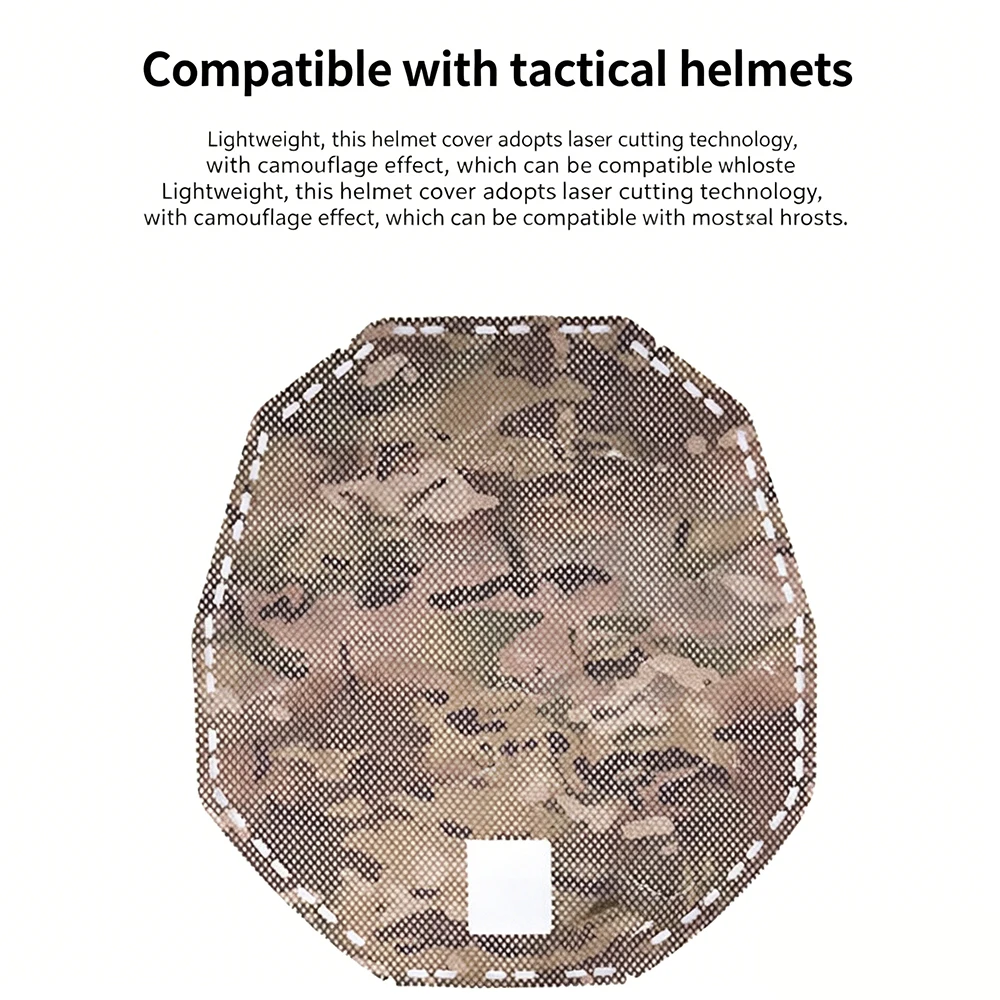 Cubierta táctica casco malla transpirable camuflaje láser Airsoft - imagen 3