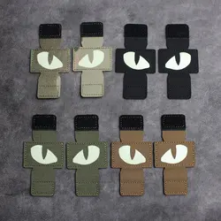 Parche táctico luminoso buho camuflado con velcro cortado láser