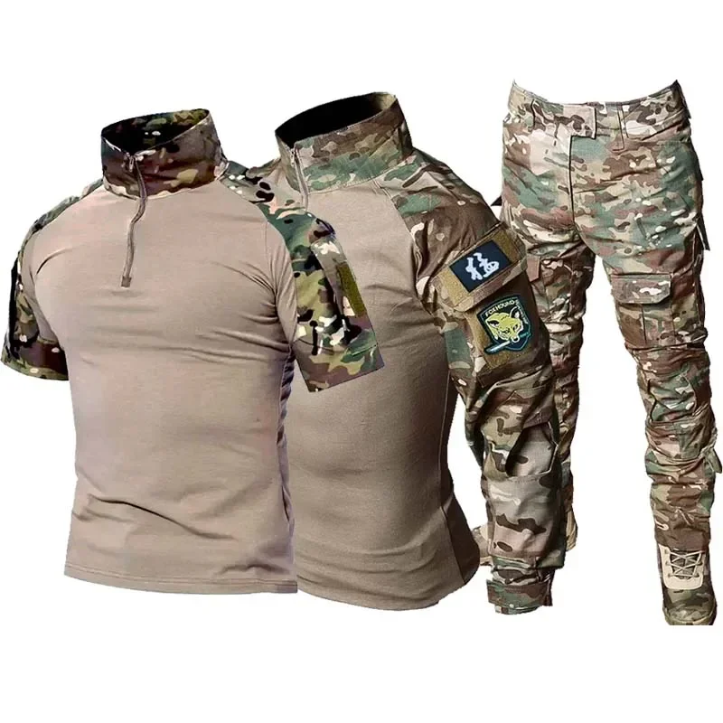 Conjunto táctico camuflaje transpirables para entrenamiento hombre