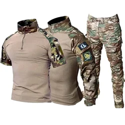 Conjunto táctico camuflaje transpirables para entrenamiento hombre