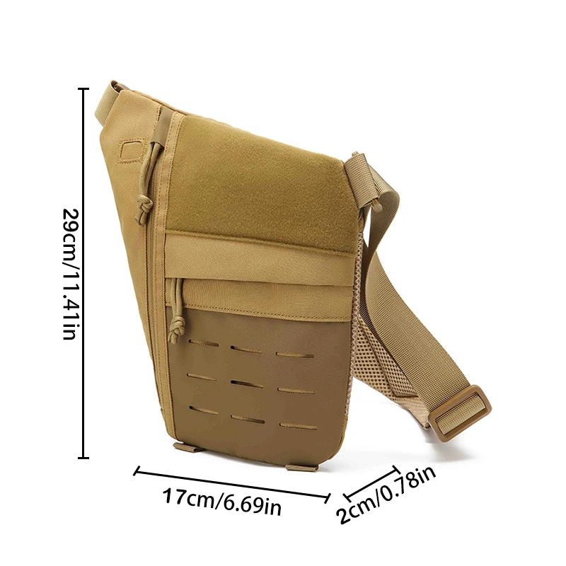 Bolsa MOLLE táctica ligera para equipo de caza y senderismo hombro - imagen 3