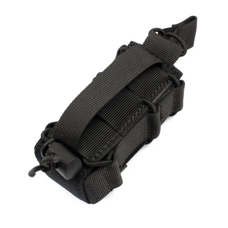 Funda táctica elástica MOLLE abierta superior pistola y cargadores - imagen 2