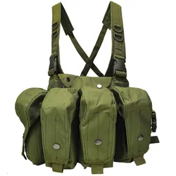 Chaleco táctico MOLLE de protección para airsoft y combate exterior
