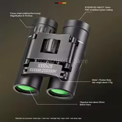 Binoculares de visión nocturna con gran aumento para acampada