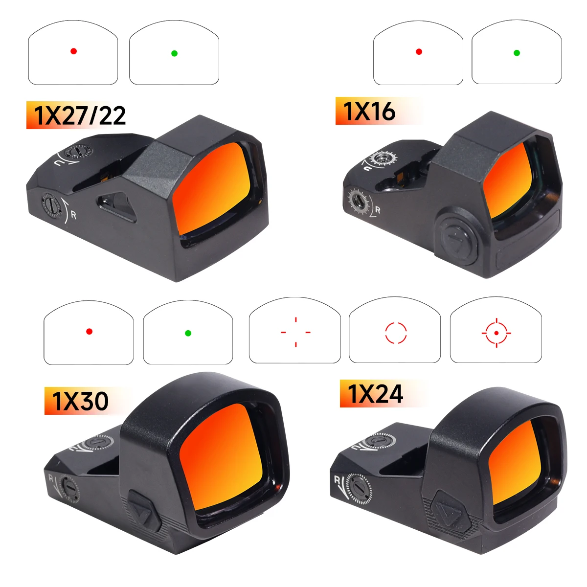 SW Red Dot óptica réflex para caza con retícula ajustable