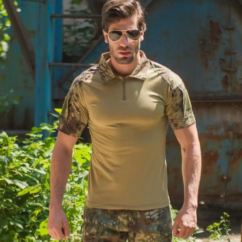 Camiseta táctica camuflaje militar para hombre - Airsoft y Paintball - imagen 5