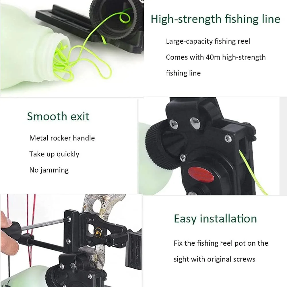 Set de arco y flecha para pesca con punta reemplazable