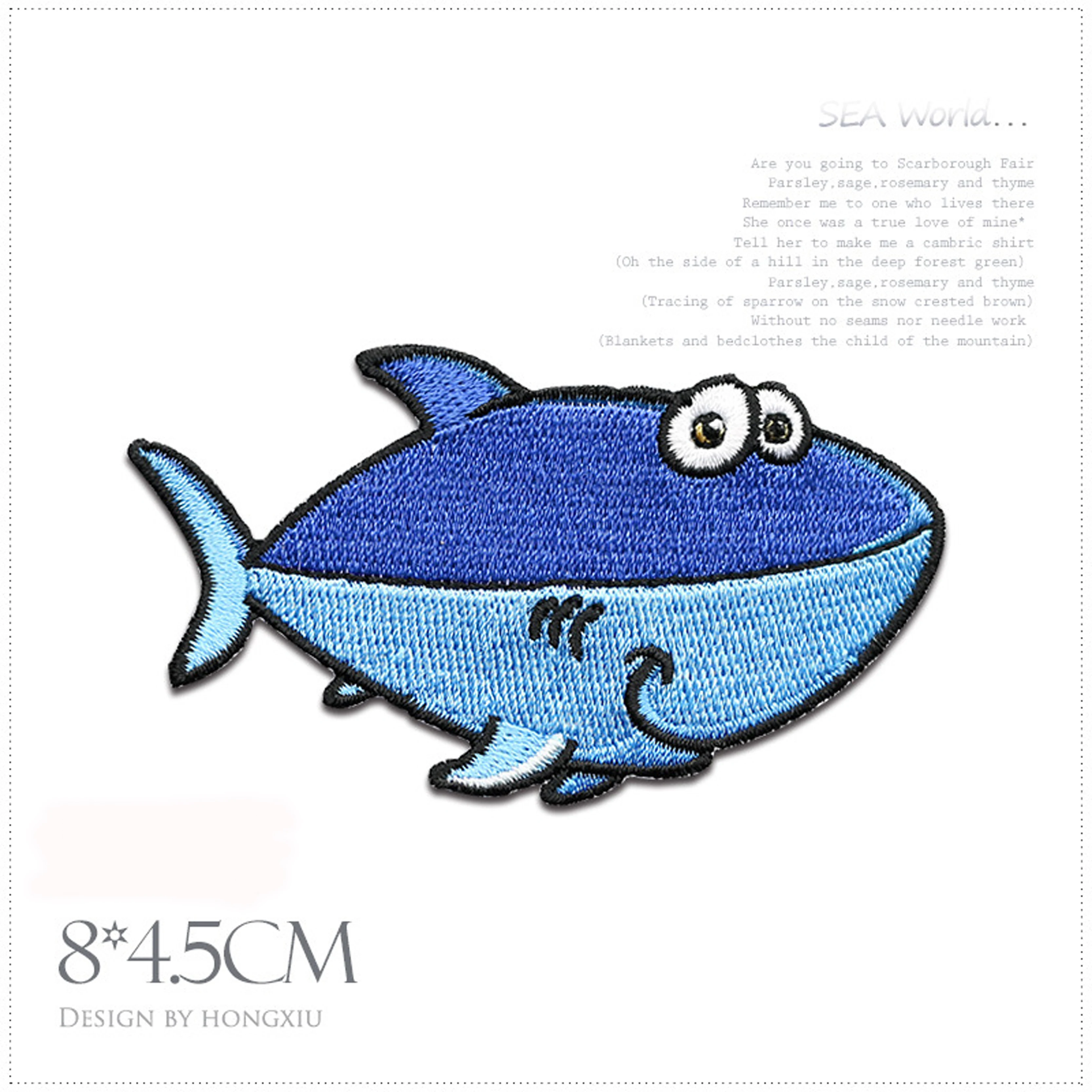 Parche termoadhesivo criaturas marinas cartoon para ropa infantil - imagen 3