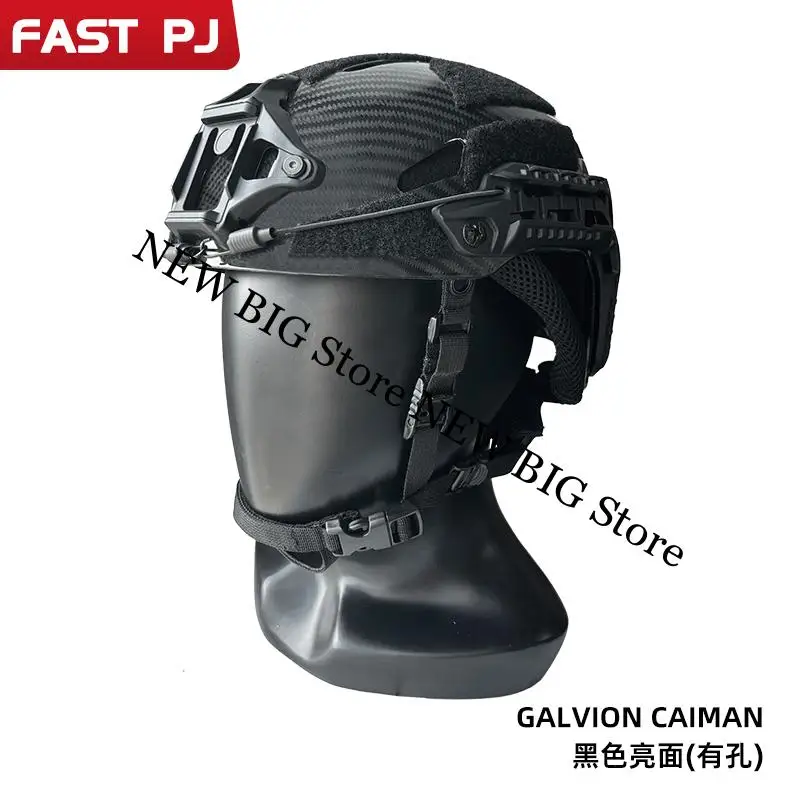 Casco táctico Caiman fibra de carbono ligero transpirable ventilado - imagen 2